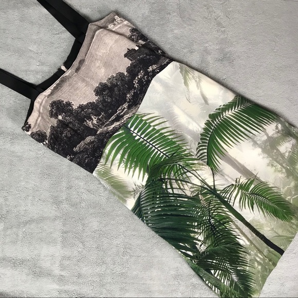 Dries Van Noten Dresses & Skirts - Dries Van Noten Silk Jungle Palm Village Dress